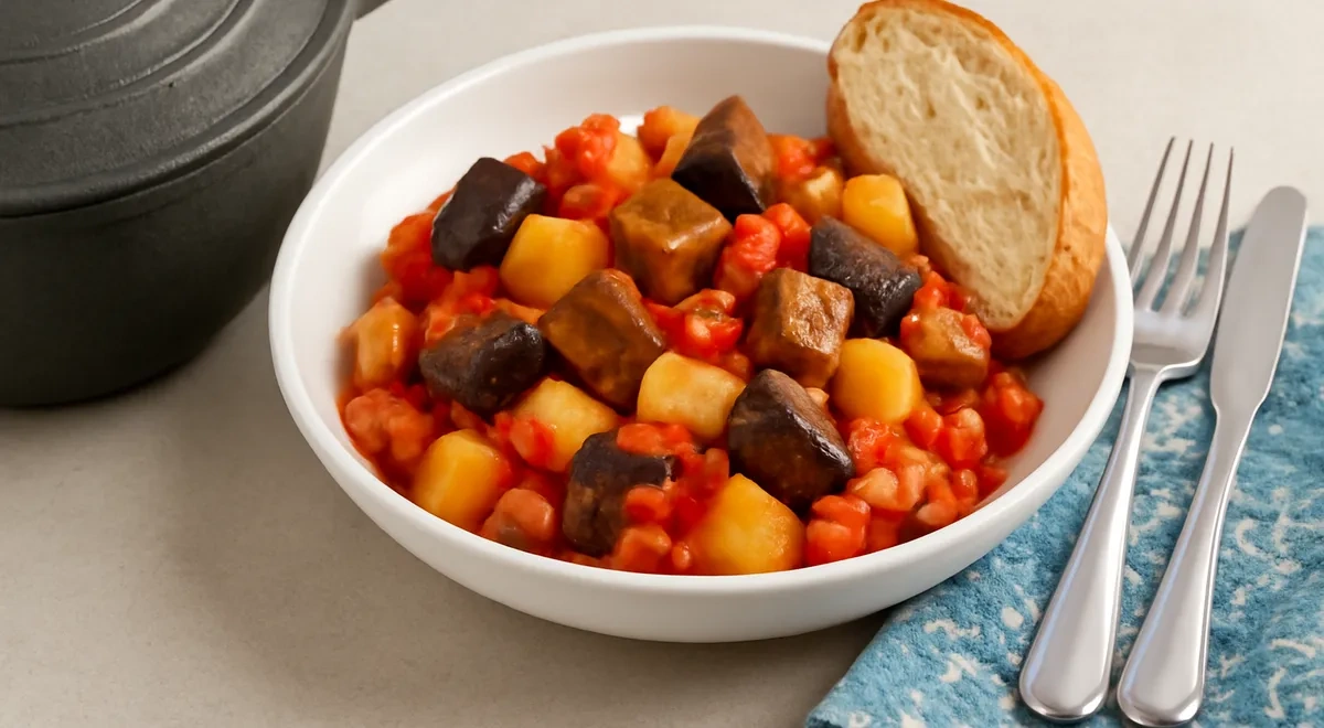 Баклажаны с мясом в казане