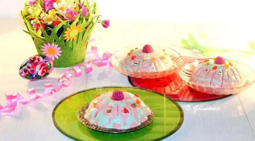 Творожная бенто-пасха с курагой