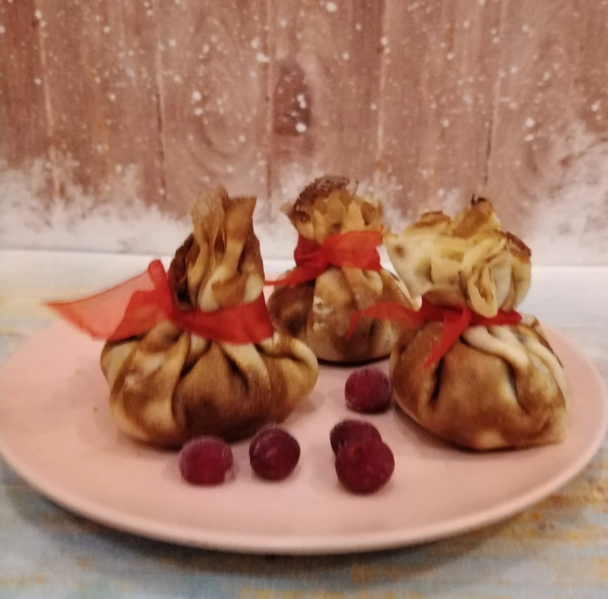 Блины фаршированные «Мешочки Деда Мороза»