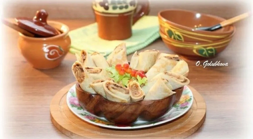 Блины с начинкой из сухофруктов