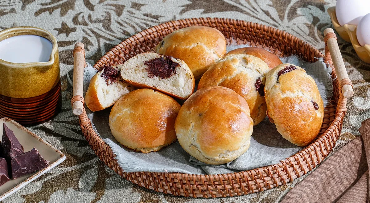 Булочки с шоколадом внутри