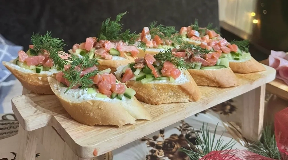 Бутерброды с форелью