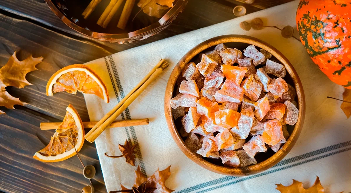 Цукаты из тыквы с апельсином