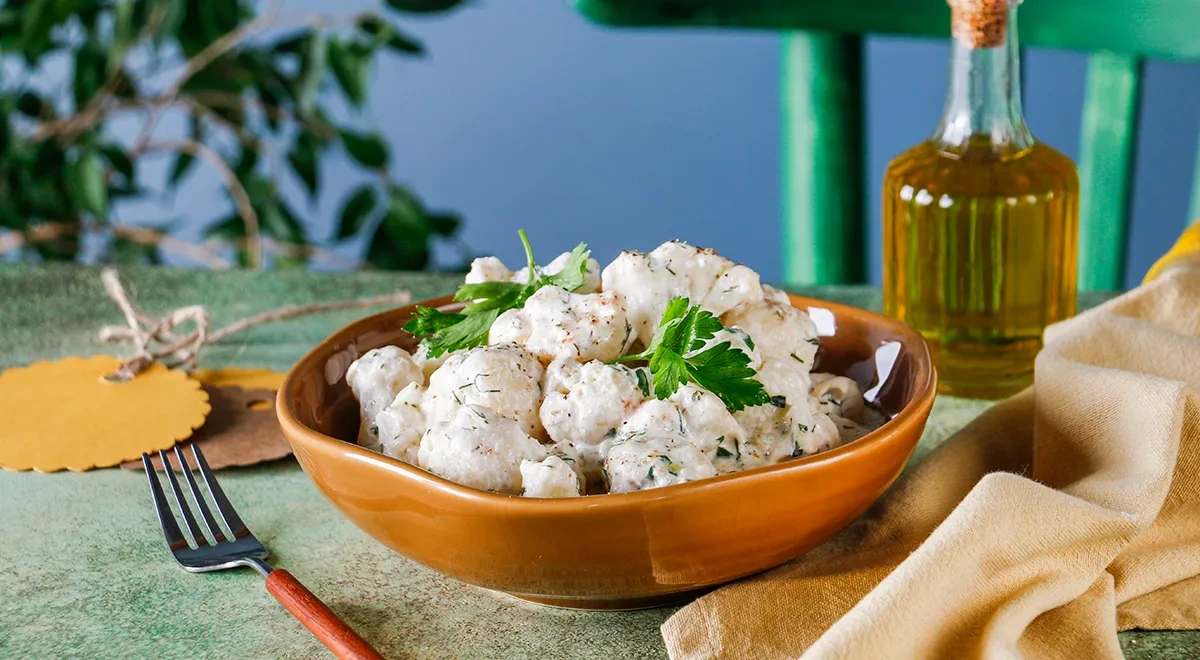 Цветная капуста в сметанном соусе