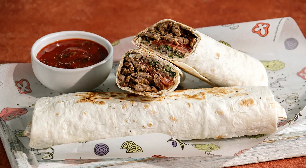 Домашняя шаурма с говядиной