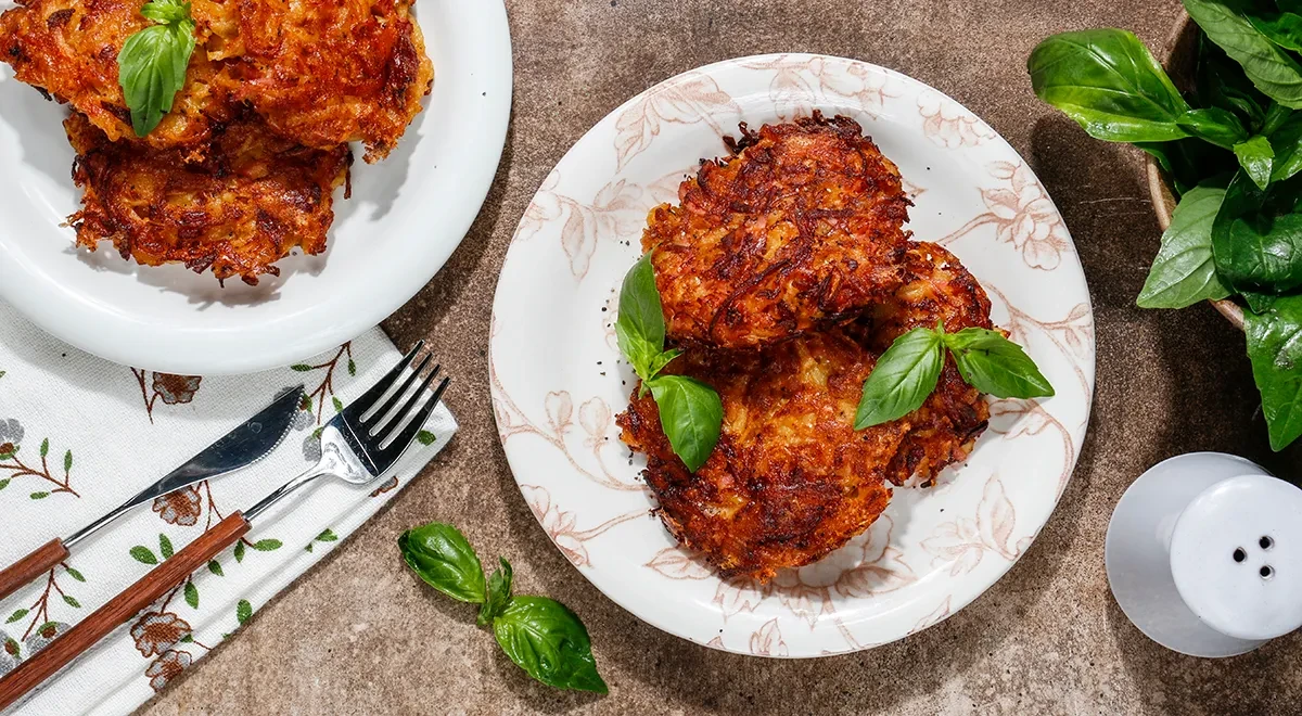 Драники с сыром и колбасой