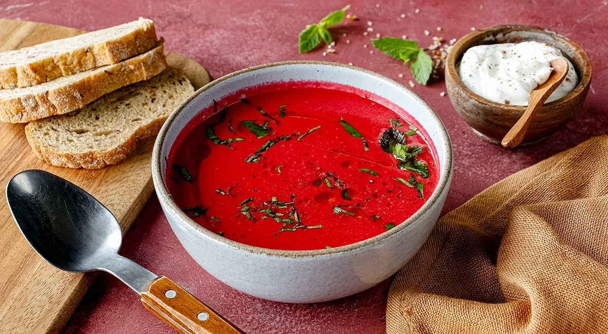 Еврейский молочный борщ