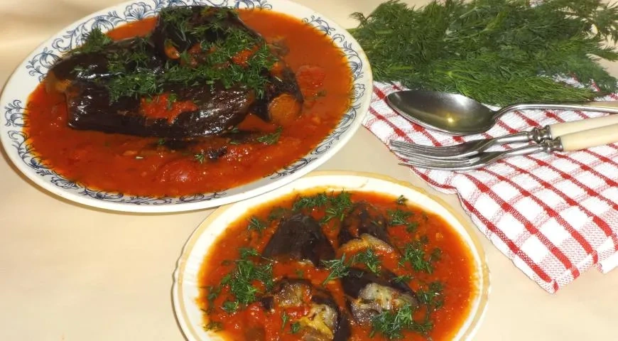 Фаршированные баклажаны
