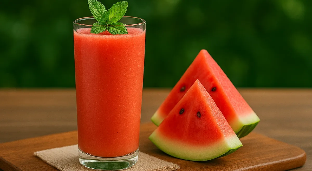 Фреш из арбуза в блендере