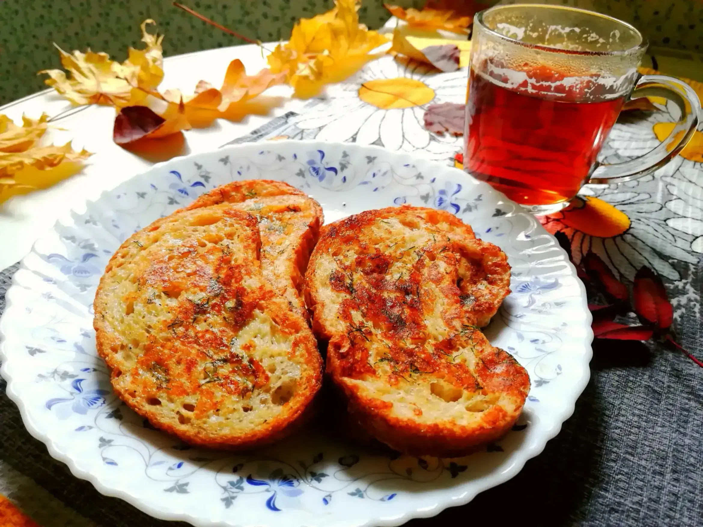 Гренки с сыром