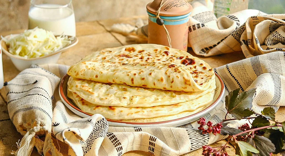 Хычины с сыром и картофелем