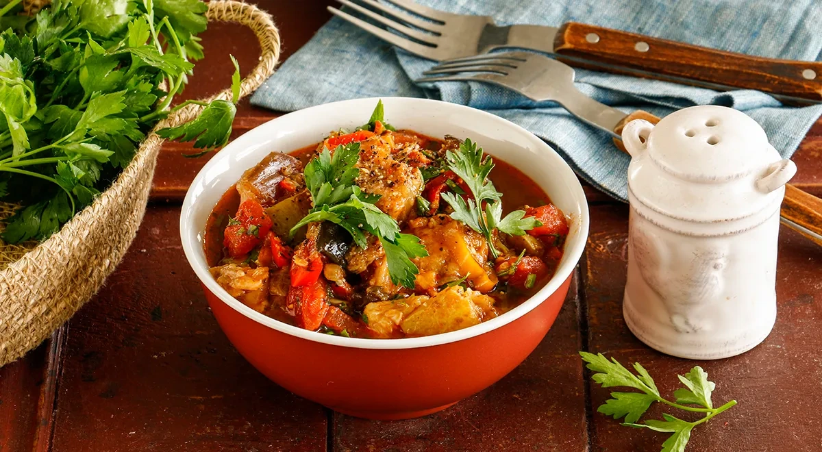 Кабачки и баклажаны в мультиварке