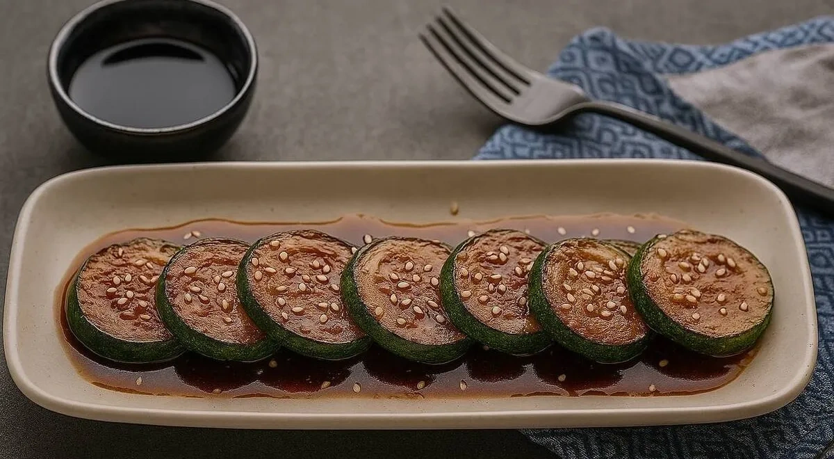 Кабачки в соевом соусе на сковороде