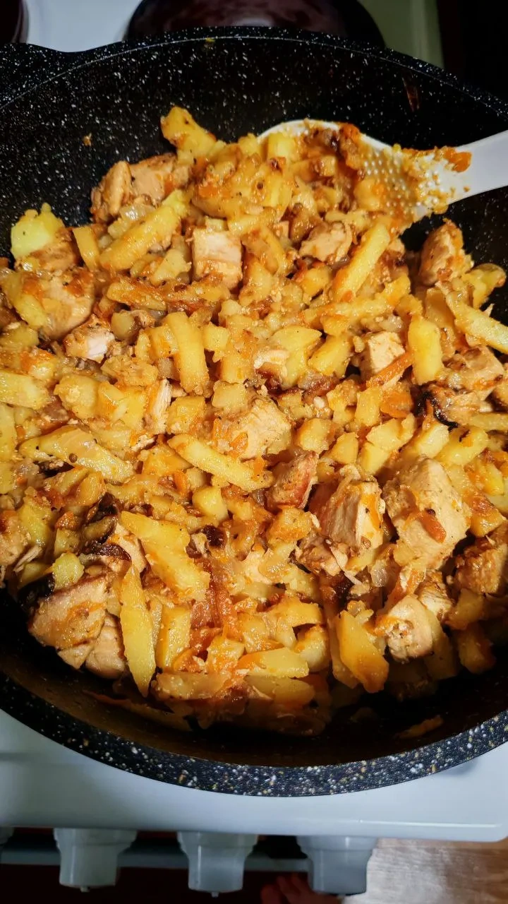 Картофель с мясом