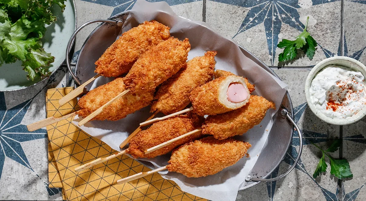 Корн-доги с сыром