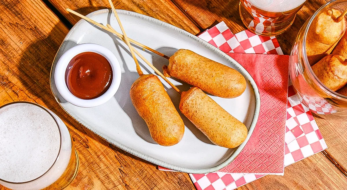 Корндоги в пивном кляре