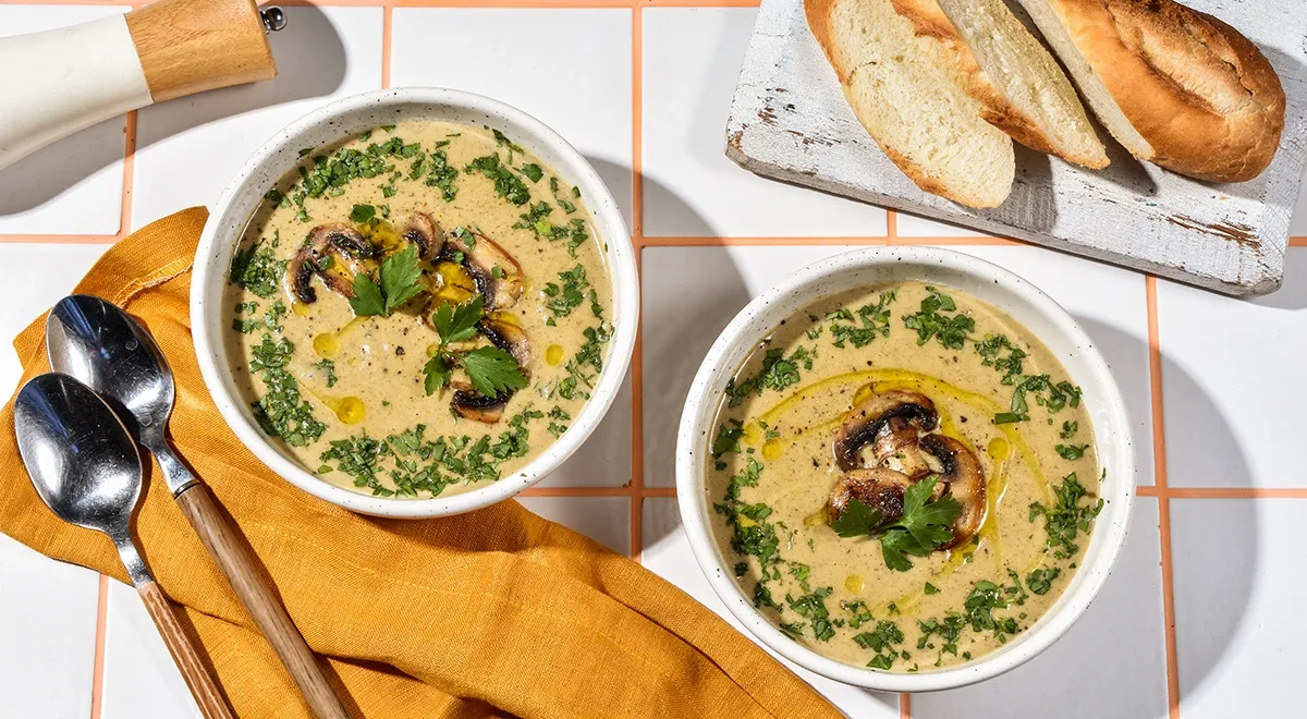 Крем-суп из грибов со сливками