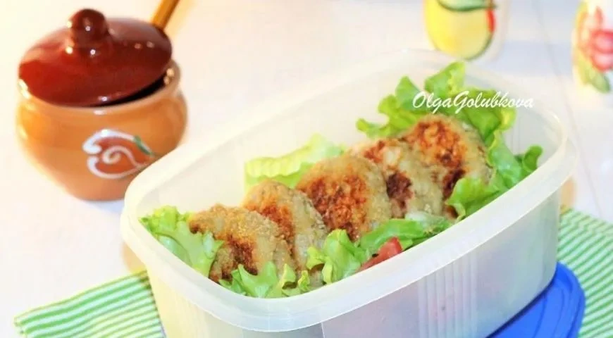 Курино-овощные котлеты с зеленью