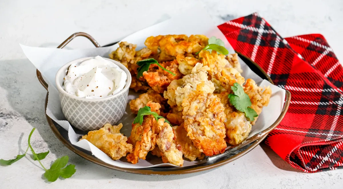 Куриные сердечки в кляре