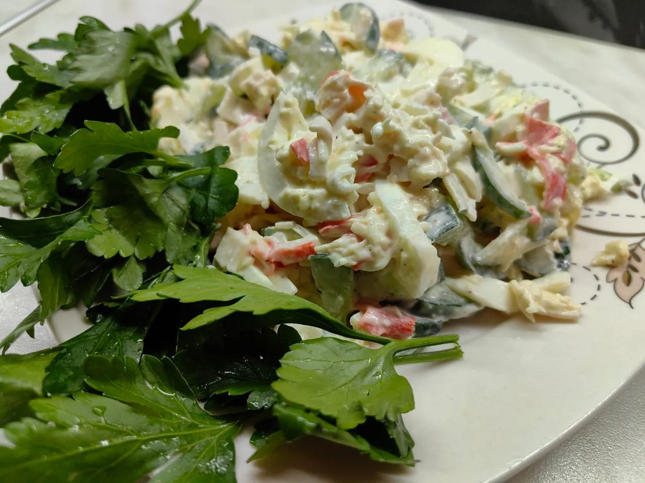 Лёгкий и очень вкусный салат