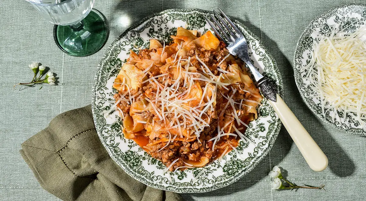 Ленивая лазанья на сковороде