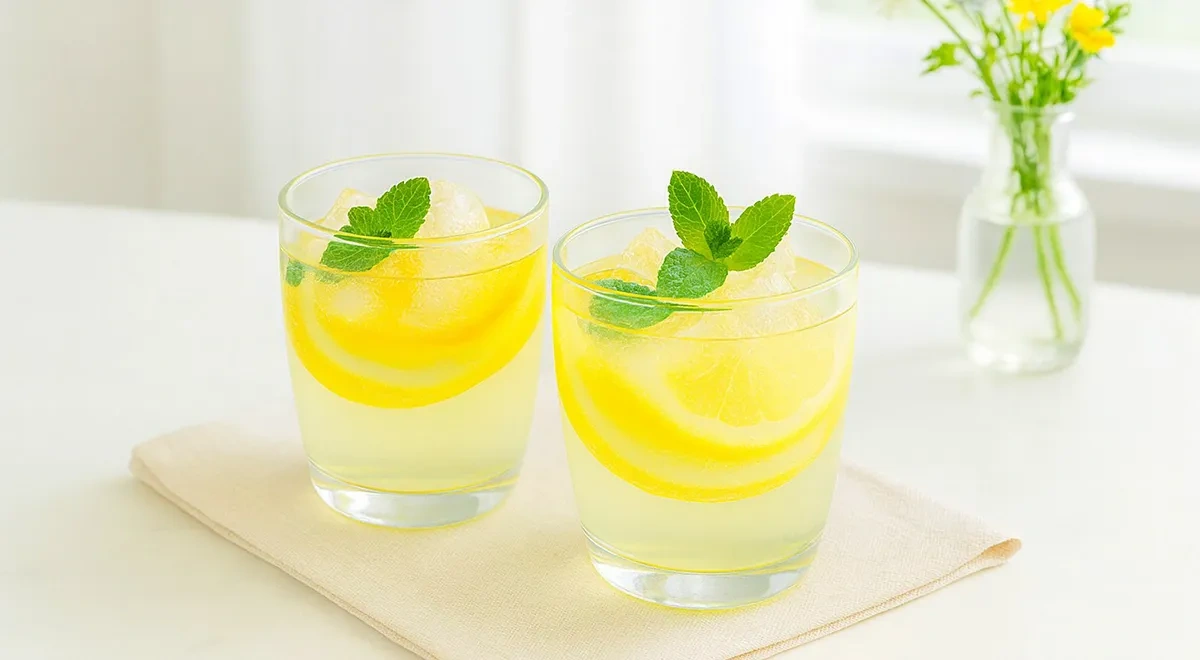 Лимонад из апельсинов, лимона и мяты