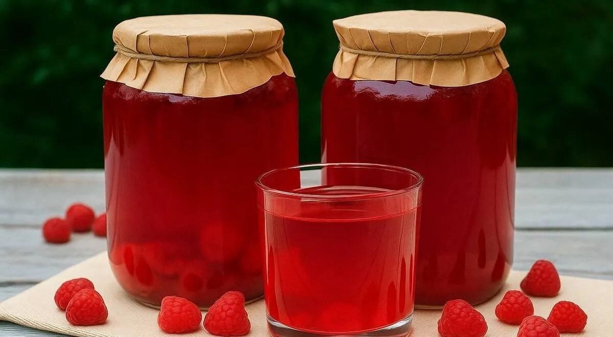 Малиновый сок на зиму