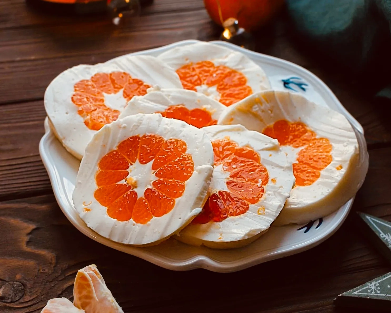 Мандарины в снегу