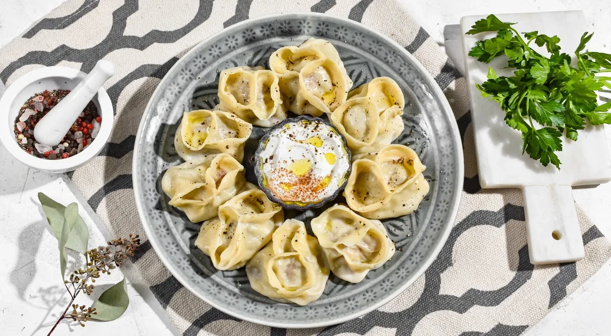 Манты на сковороде