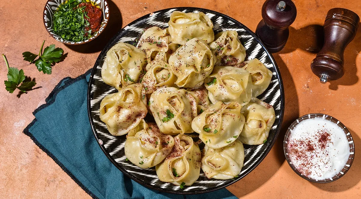 Манты с курицей