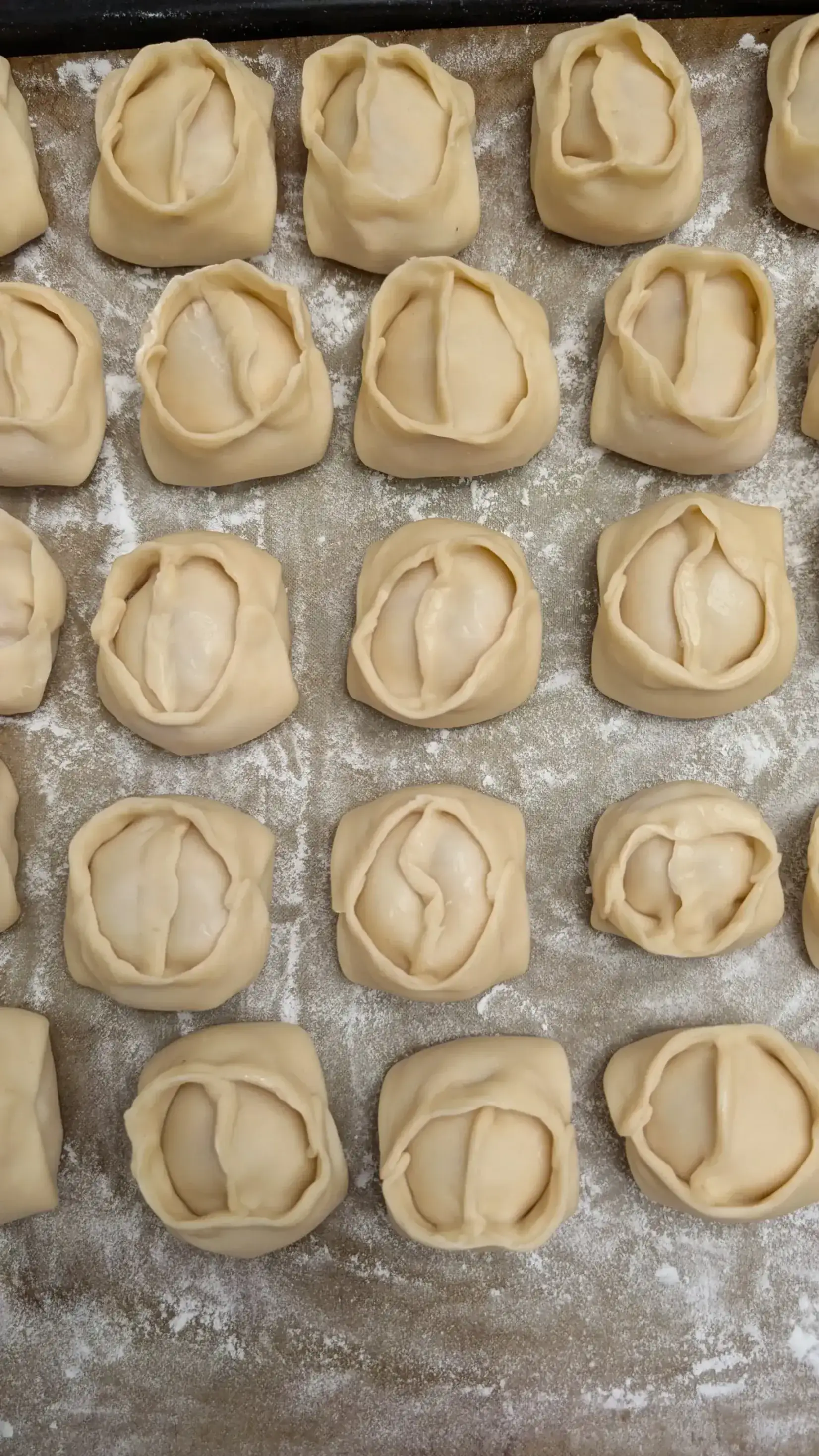 Манты праздничные с тыквой