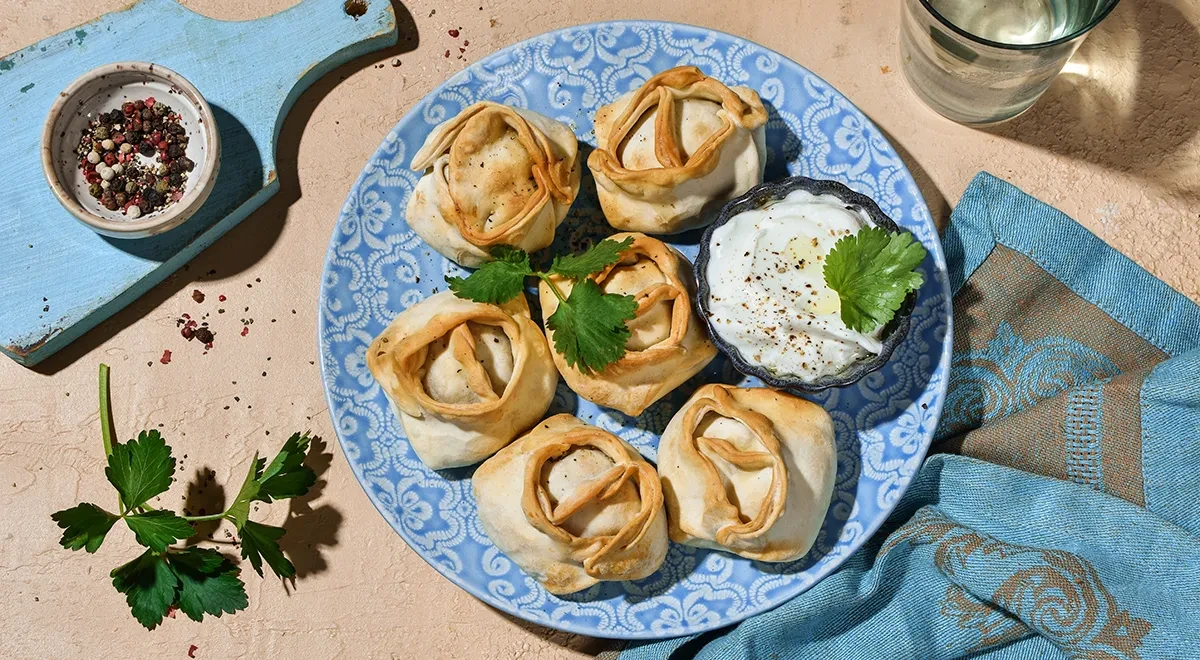 Манты в аэрогриле