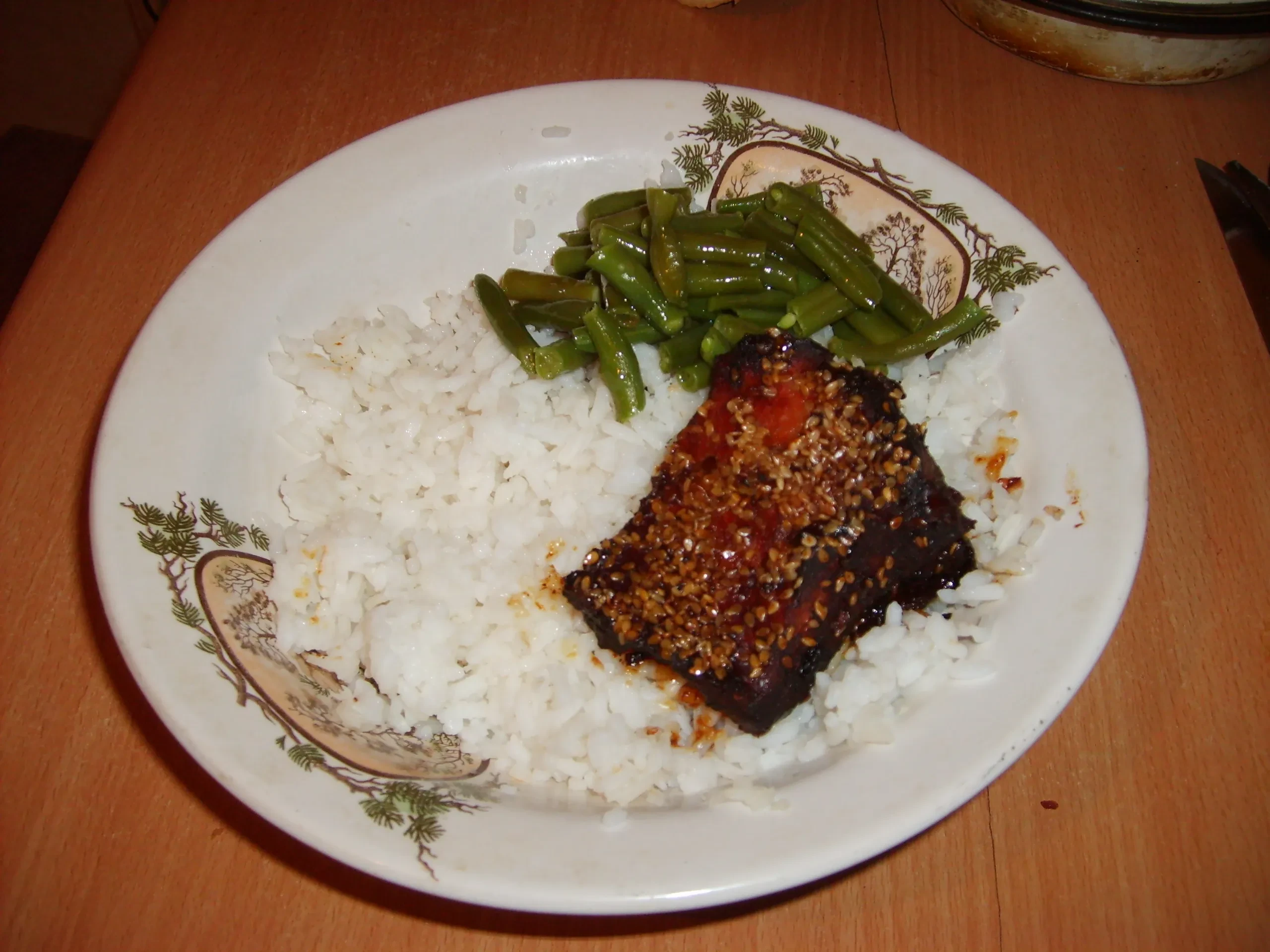 Мясо в кунжутных семечках