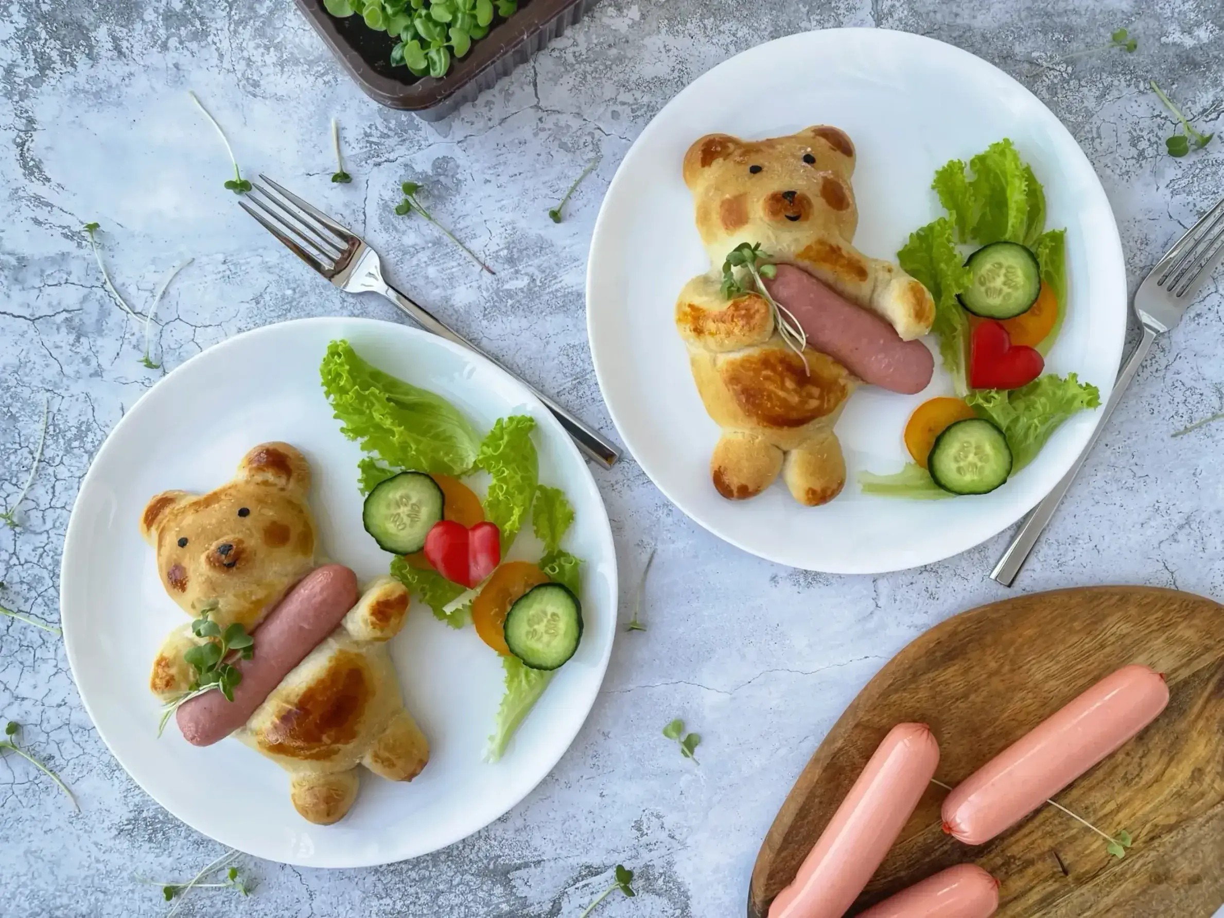 Мишки с сосисками