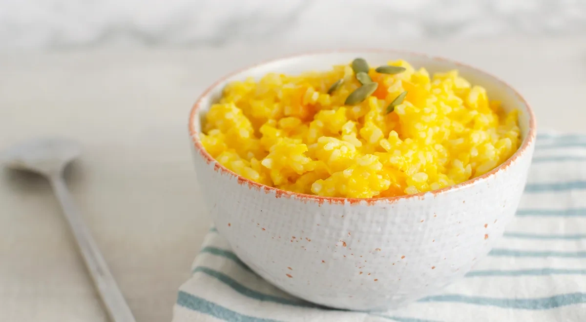 Рисовая каша с тыквой в мультиварке