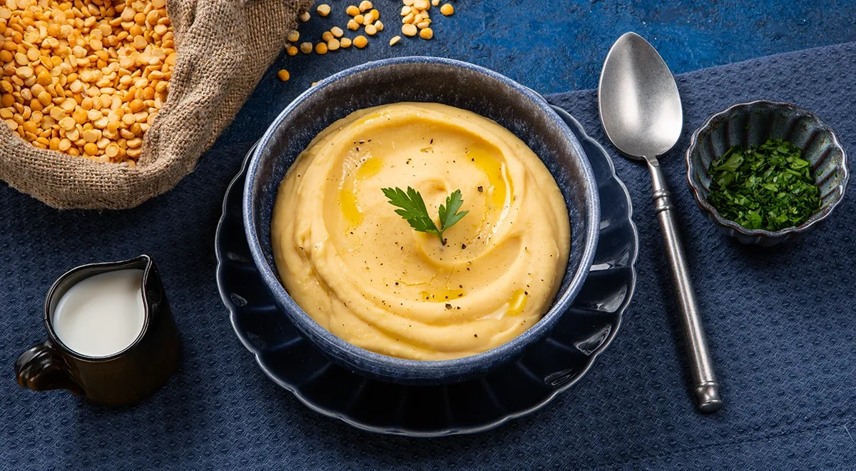 Нежное гороховое пюре со сливками