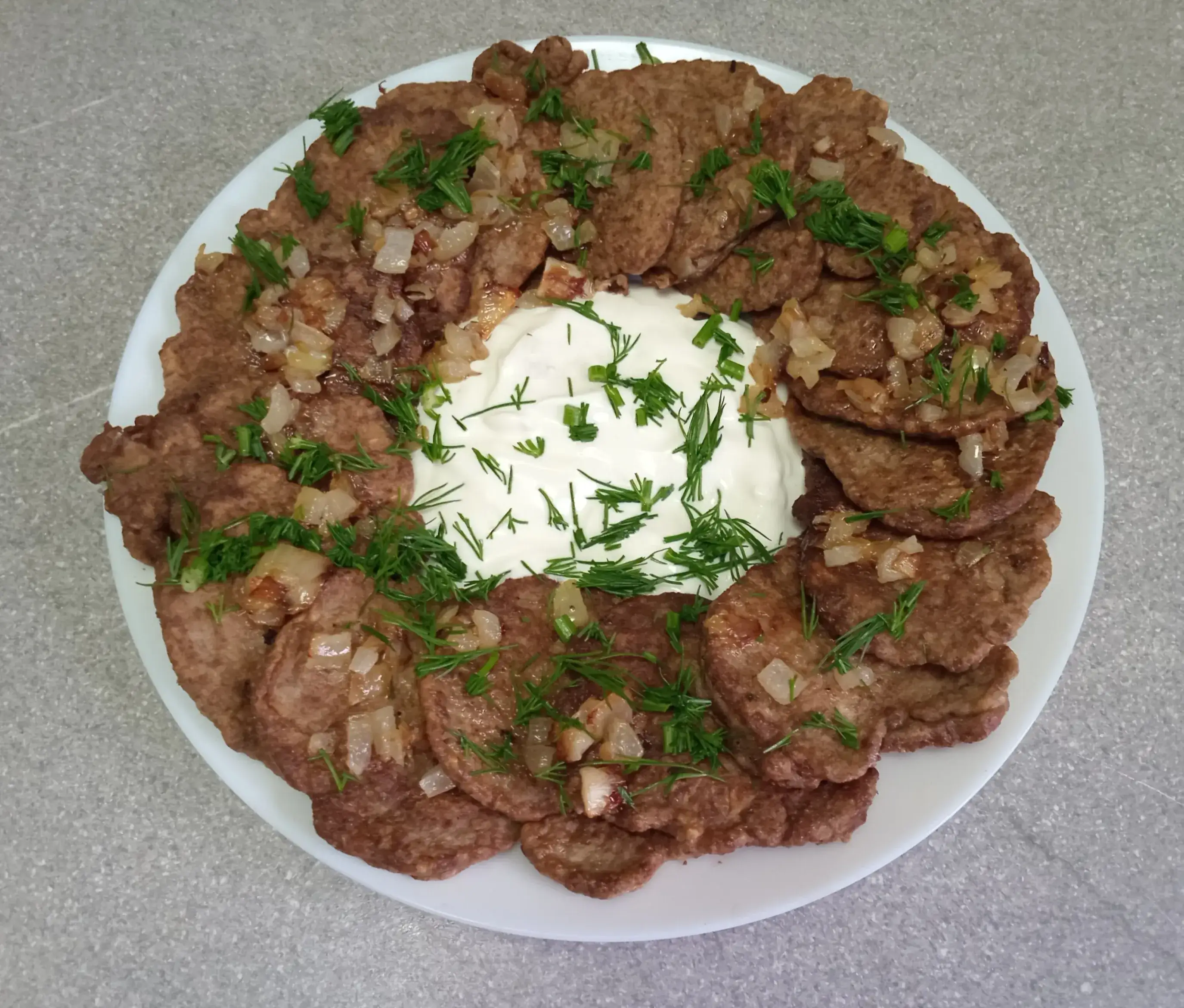 Оладьи из куриной печени