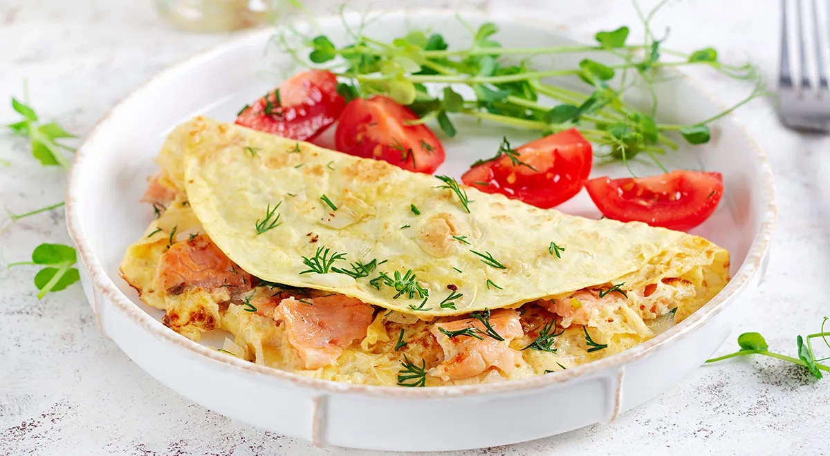 Омлет с рыбой