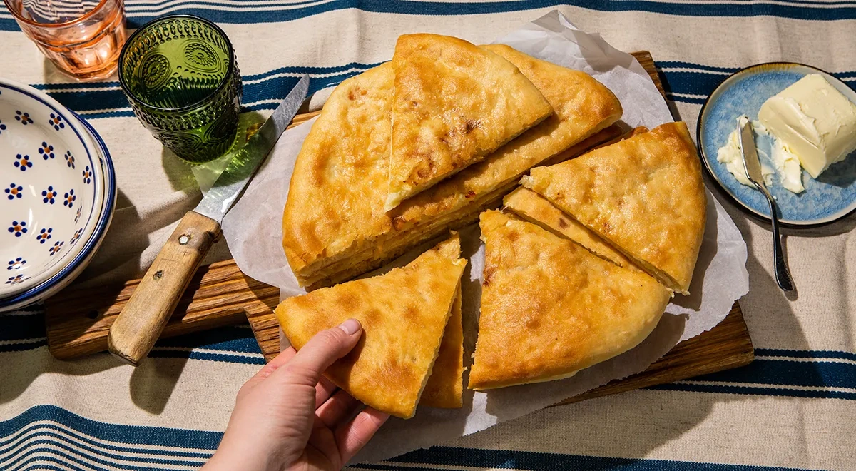 Осетинский пирог с капустой (Кабускаджин)