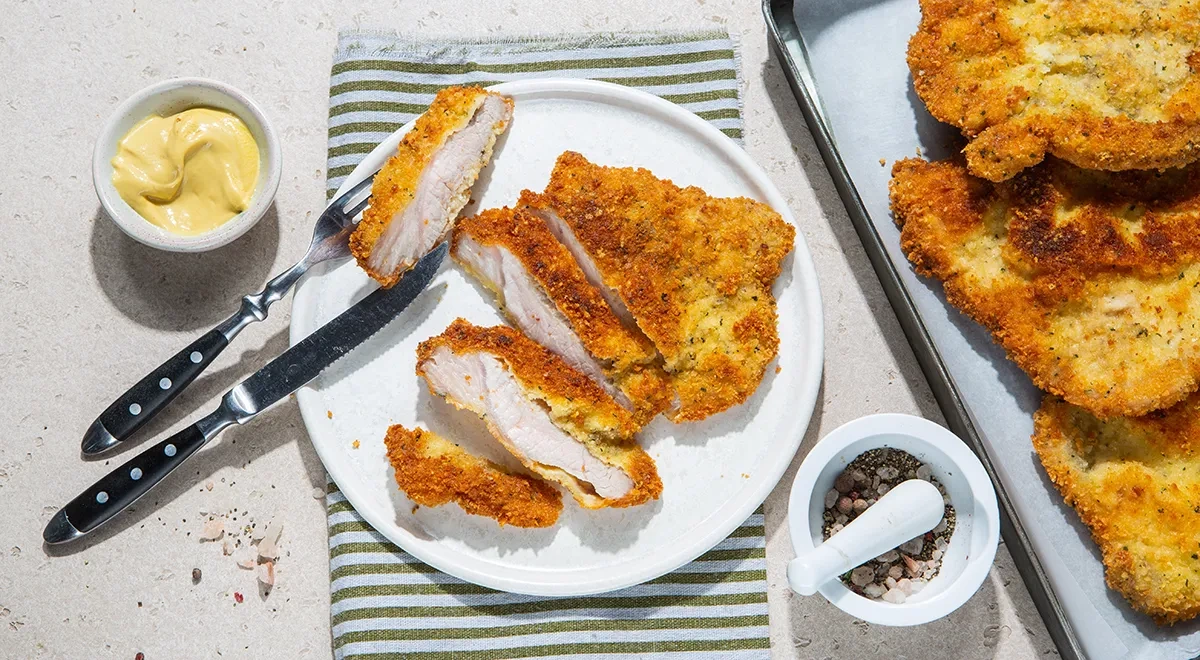 Отбивные в льезоне с сыром