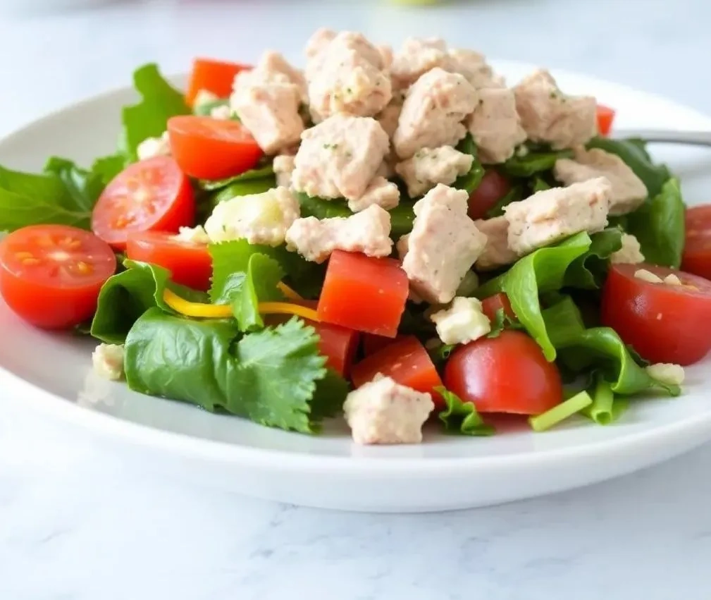 Овощной салат с тунцом