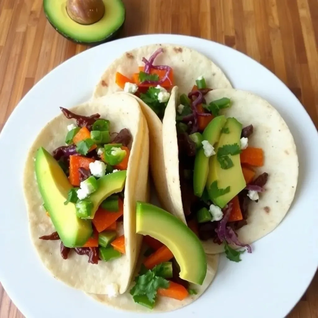 Овощные такос с авокадо