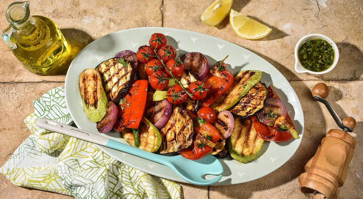 Овощи на электрогриле