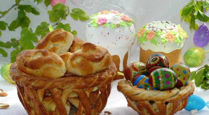 Пасхальная съедобная корзина