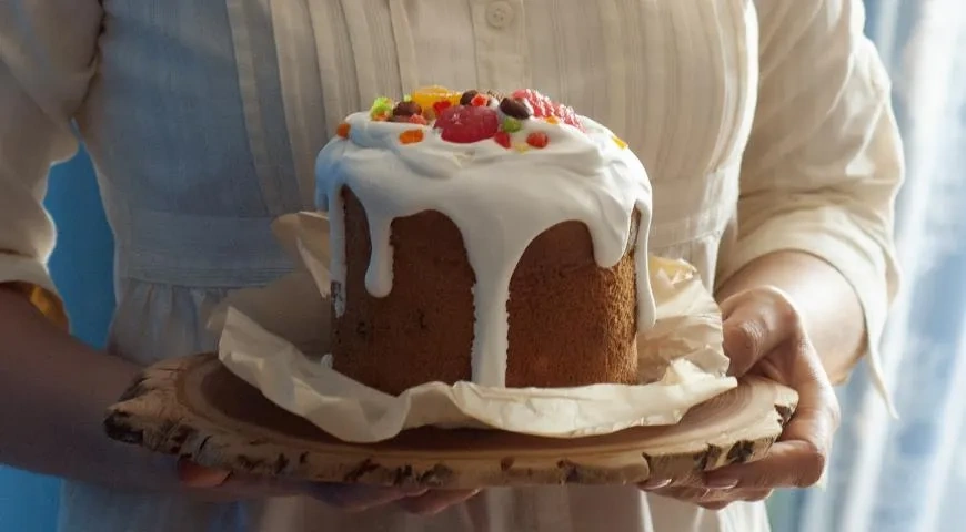 Пасхальный бездрожжевой кулич