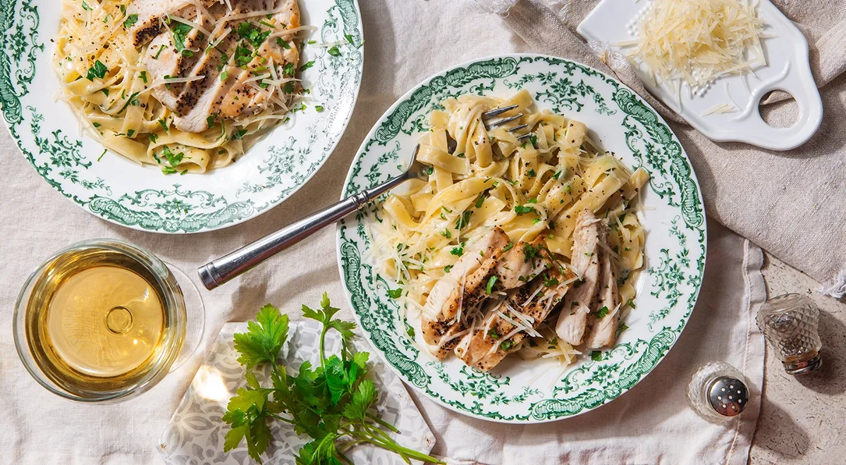 Паста «Альфредо» с курицей