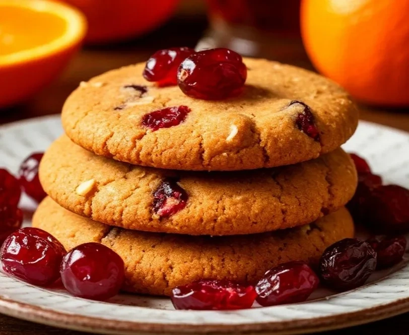 Печенье имбирное с клюквой и цедрой