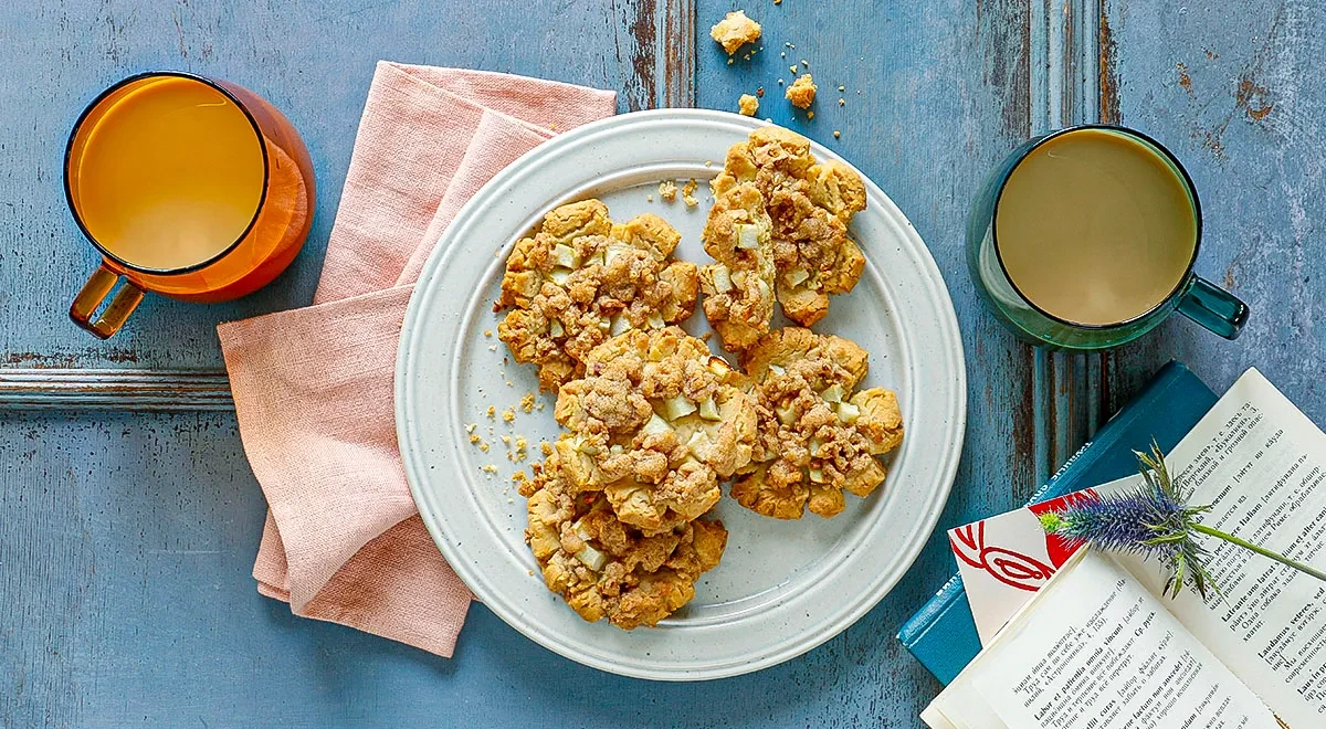 Яблочные крамбл-куки