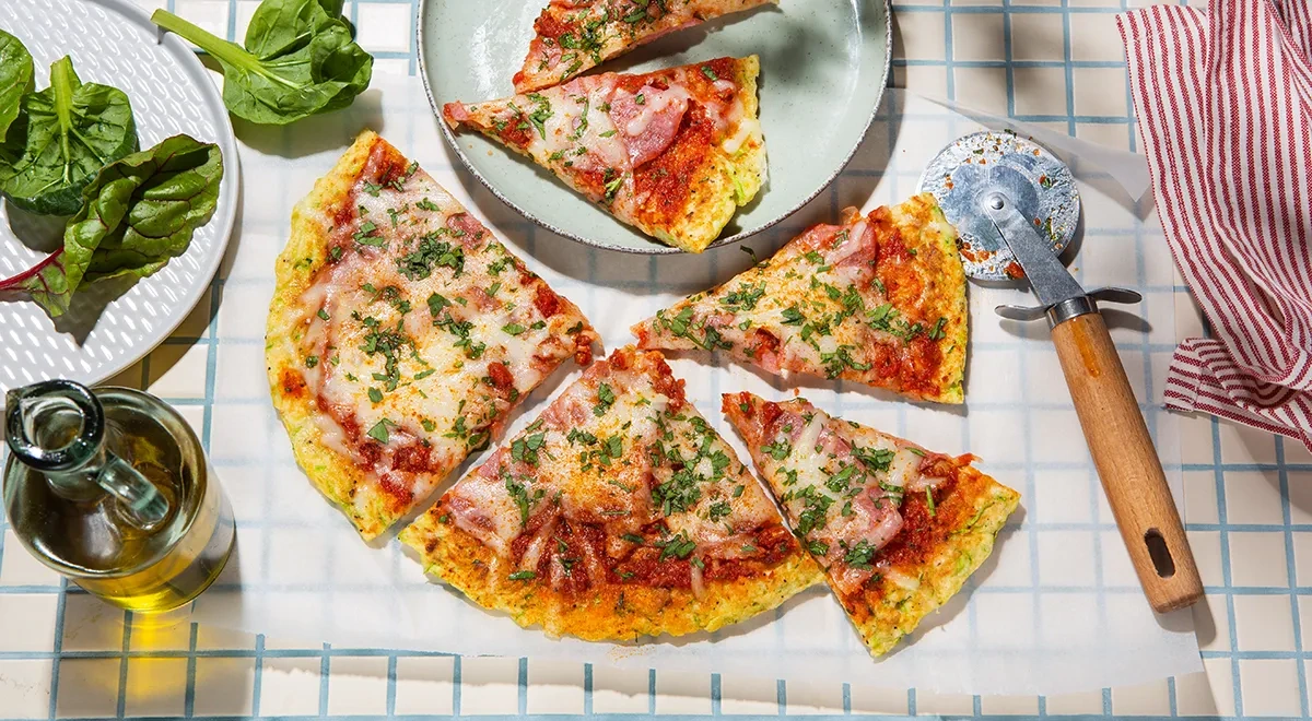 Пицца из кабачков на сковороде