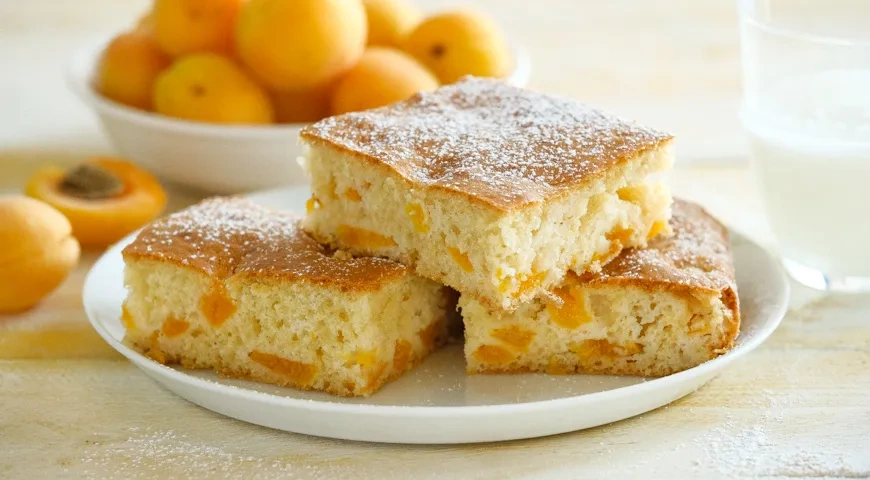 Пирог с абрикосами на кефире, Заходник